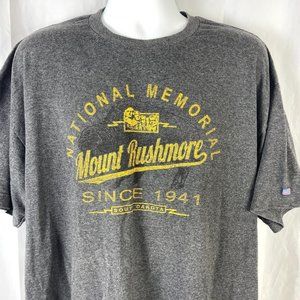 Mt Rushmore National Memorial T-Shirt 2XL Mens 51x31 USA Made Prairie Mountain